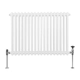 Radiateur Traditionnel à Double Colonne – 600 x 832 mm – Blanc