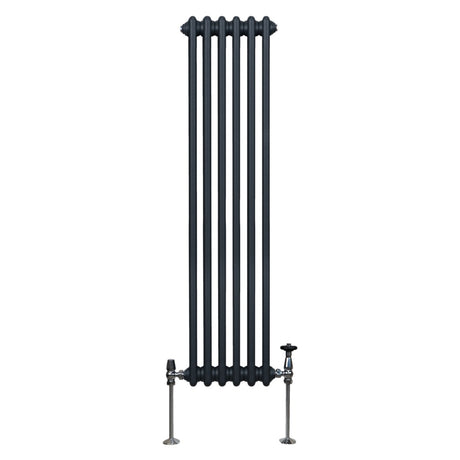 Radiateur Traditionnel à Double Colonne – 1500 x 292 mm – Gris Anthracite