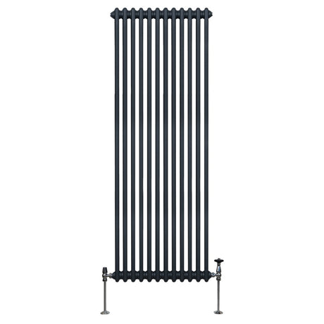 Radiateur Traditionnel à Double Colonne – 1800 x 562 mm – Gris Anthracite