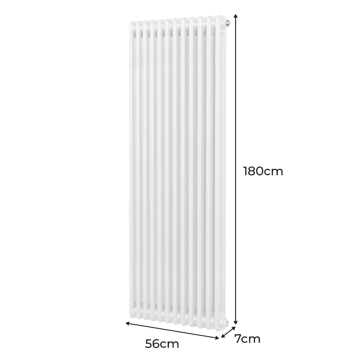 Radiateur Traditionnel à Double Colonne – 1800 x 562 mm – Blanc