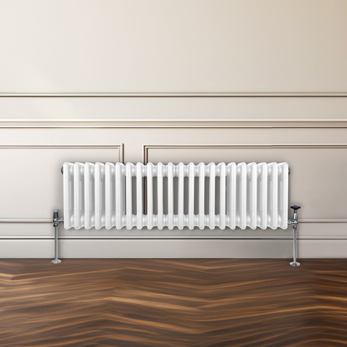 Radiateur Traditionnel à Triple Colonne – 300 x 1192 mm – Blanc