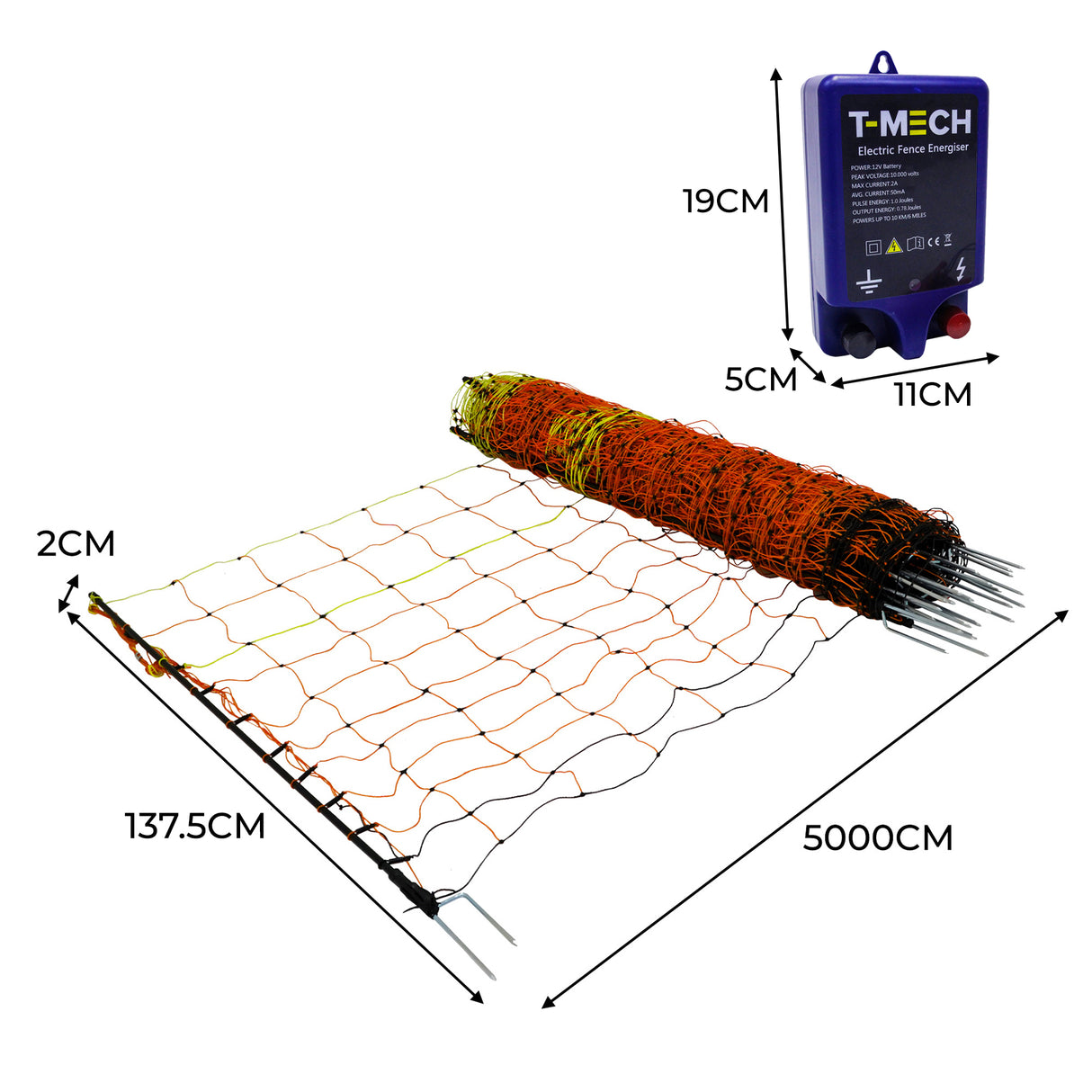 Filet Électrifiable Pour Volaille 50 M & Électrificateur