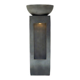 Fontaine de Jardin « Serenity Falls » Avec Éclairage LED Blanc Chaud & Brosse à Nettoyage