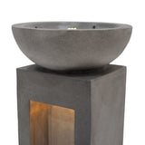 Fontaine de Jardin « Serenity Falls » Avec Éclairage LED Blanc Chaud & Brosse à Nettoyage