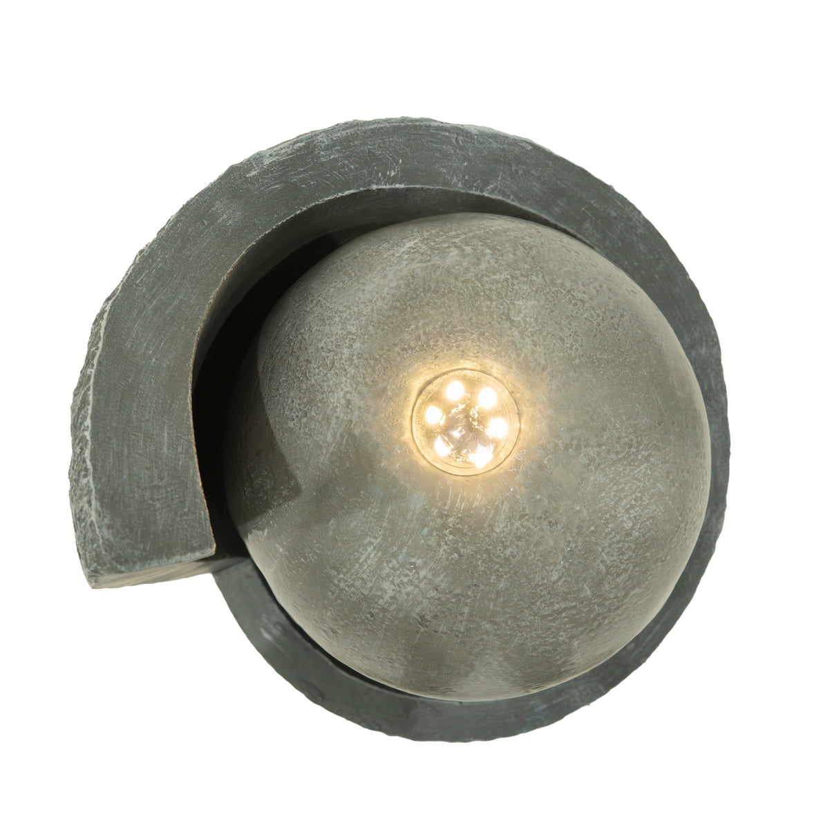 Fontaine de Jardin « Zen Cascade » Avec Éclairage LED Blanc Chaud & Brosse à Nettoyage