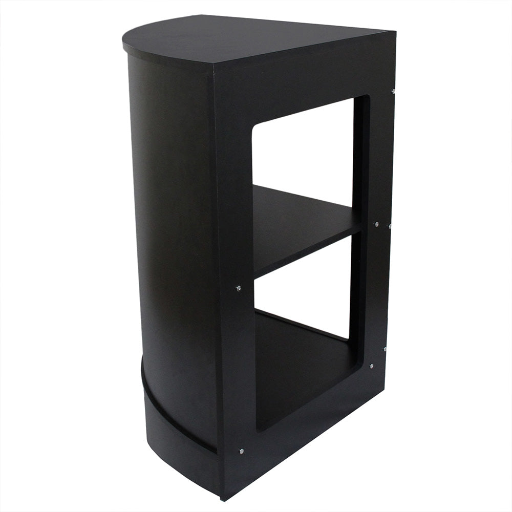 Comptoir de Vente Vitrine de Coin - Noir CM60