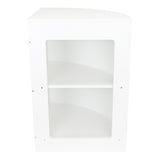 Comptoir de Vente Vitrine de Coin - Blanc CM60