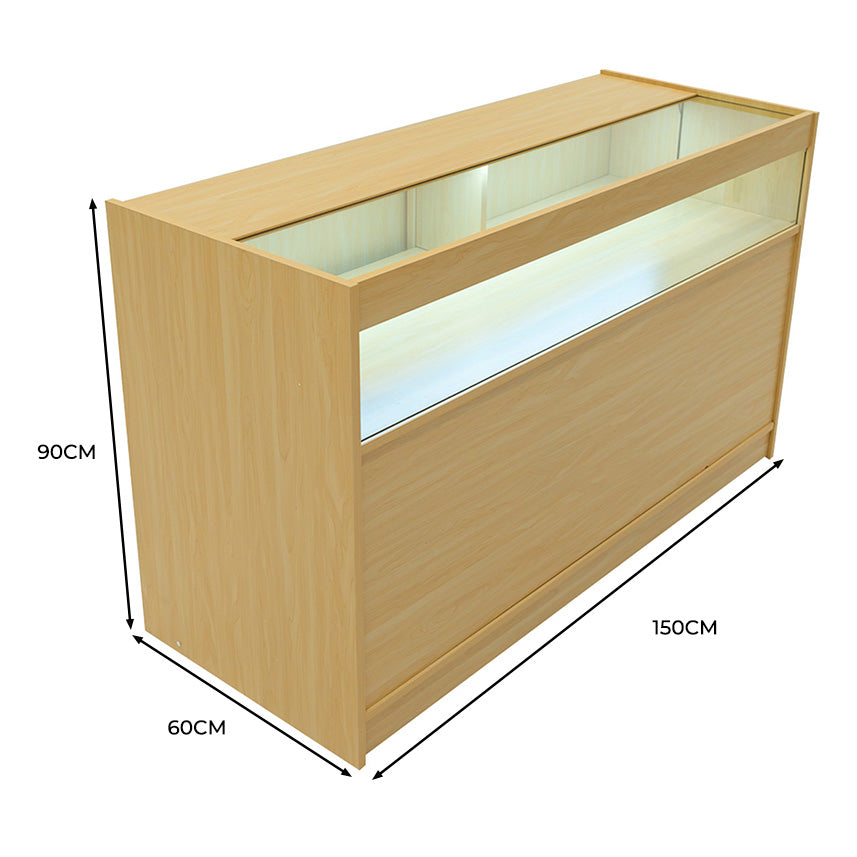 Comptoir de Vente à LED - Érable B1500