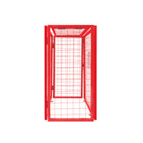 Cage Métallique Rouge de Bouteilles de Gaz – 100 x 140 x 50 cm