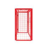 Cage Métallique Rouge de Bouteilles de Gaz – 92 x 110 x 50 cm