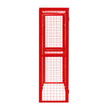 Cage Métallique Rouge de Bouteilles de Gaz – 181 x 160 x 57 cm