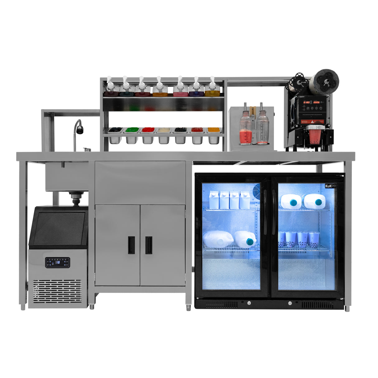 KuKoo - Banc de Travail Pour Bubble Tea Pack Complet