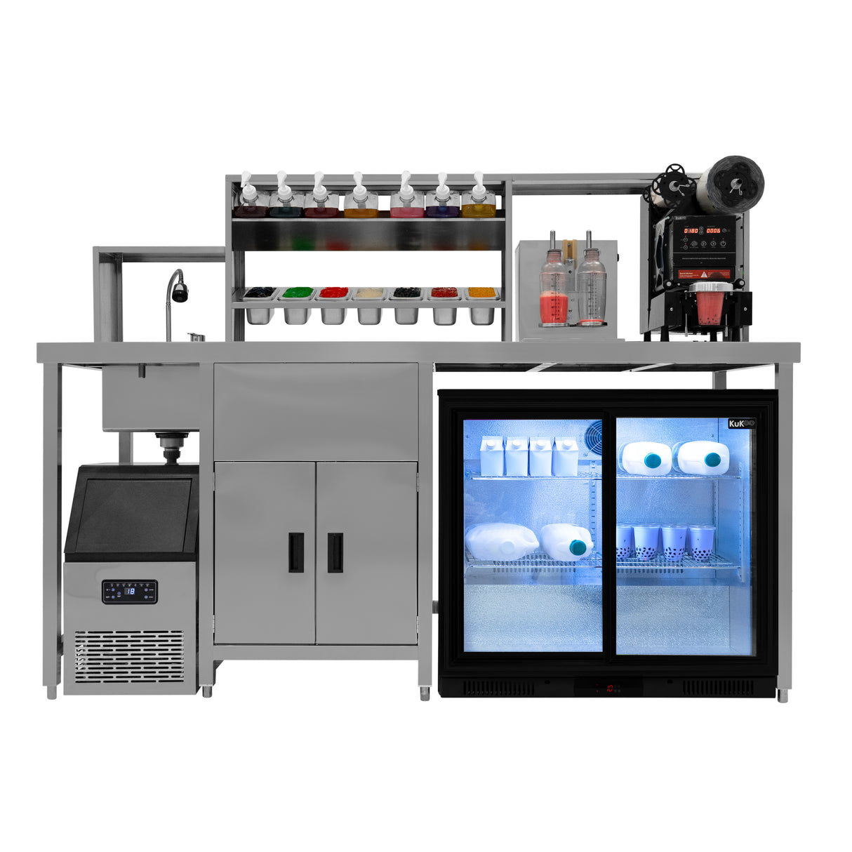 KuKoo - Banc de Travail Pour Bubble Tea Pack Ultime