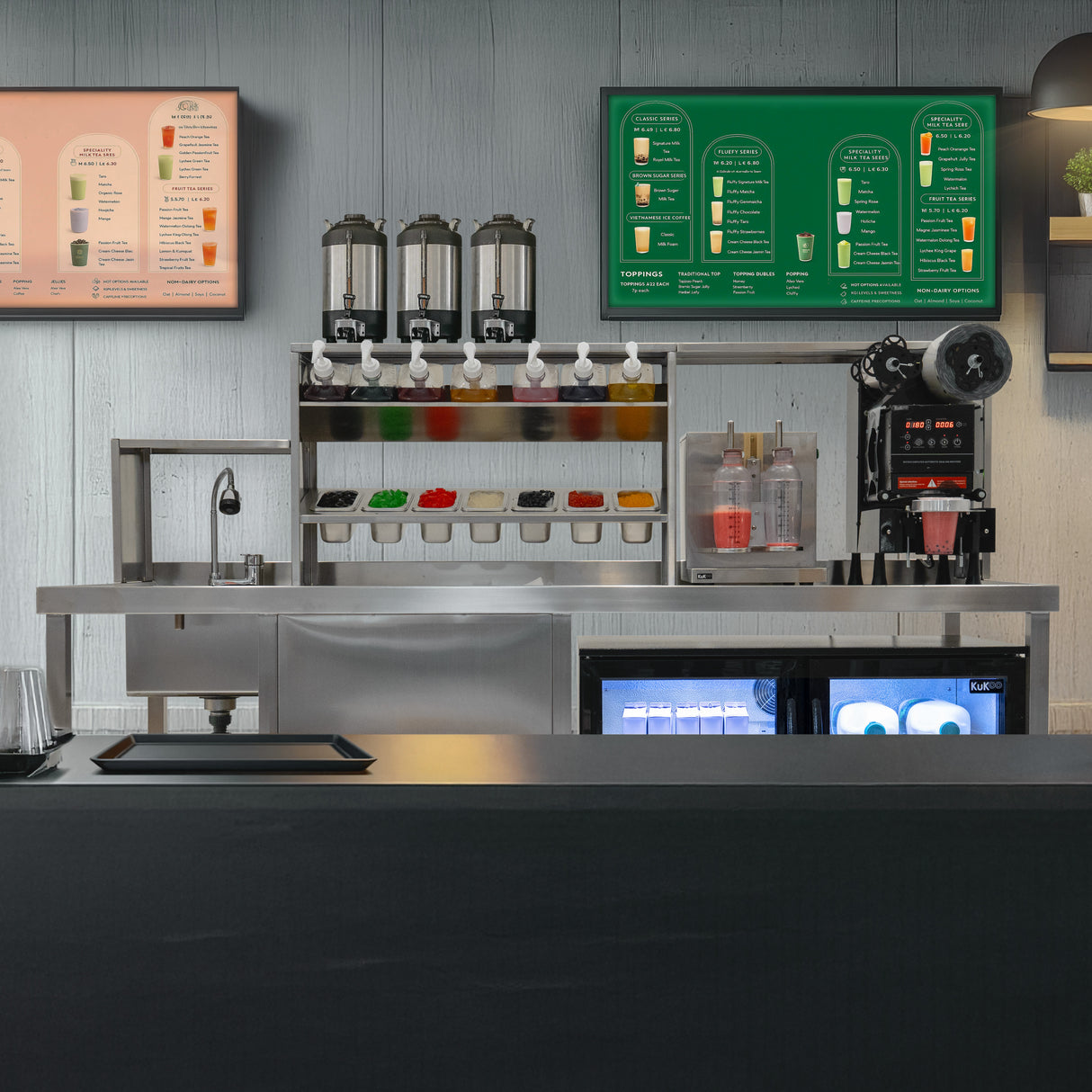 KuKoo - Banc de Travail Pour Bubble Tea Pack Complet