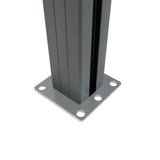 Kit Clôture Panneau Composite Incliné - Gris