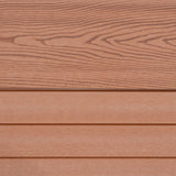 Kit Clôture Panneau Composite Incliné - Marron