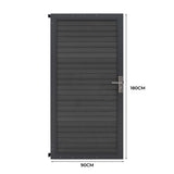 Kit Clôture Portillon en Composite - Gris