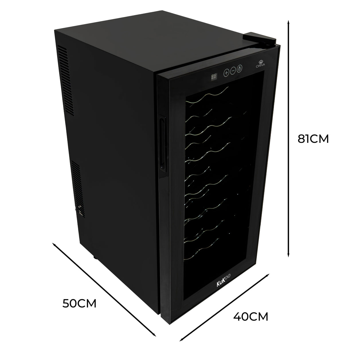 Oriva - Frigo Cave à Vin Commercial avec Éclairage LED