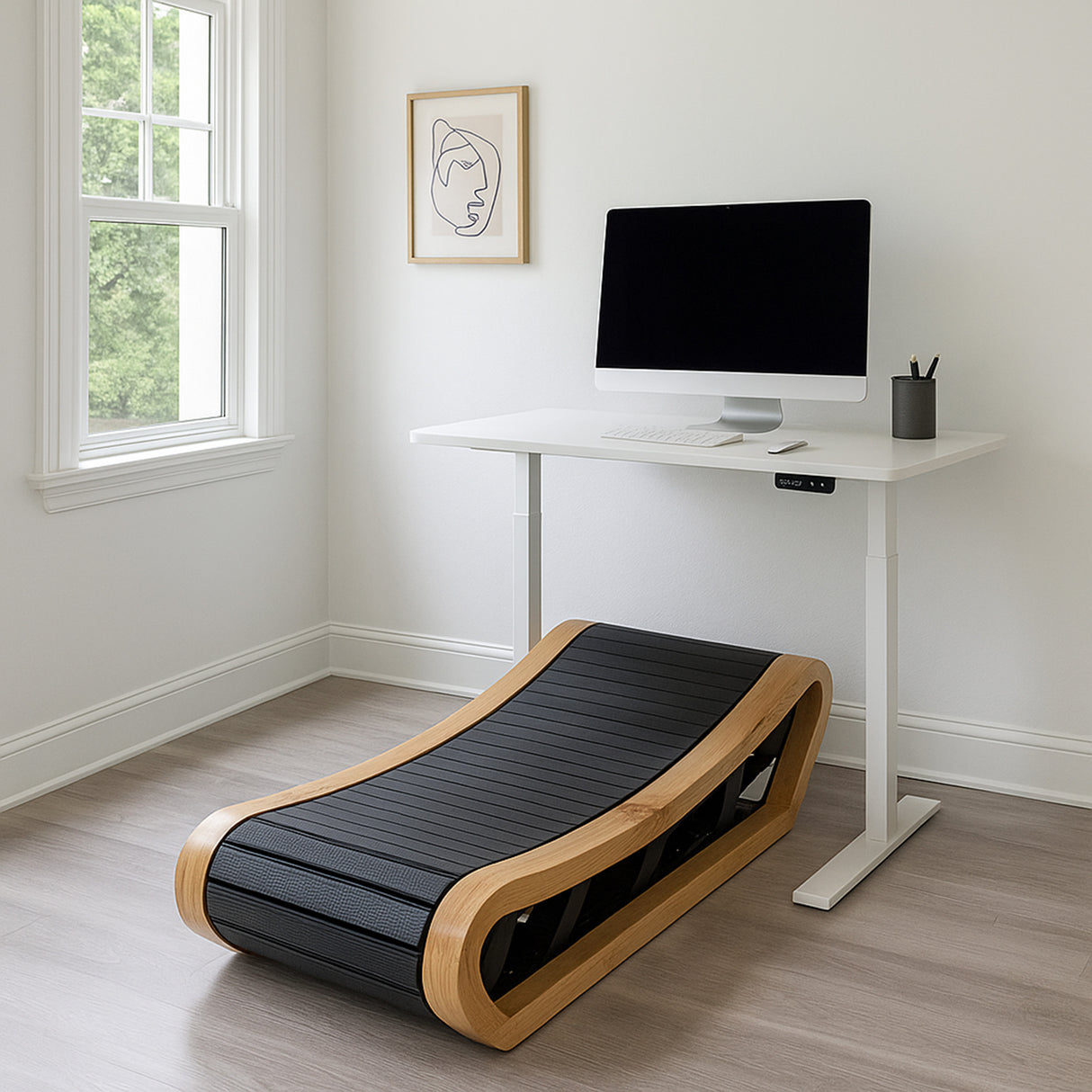 Tapis de Marche Courbé – Chêne Clair