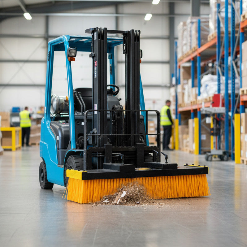 T-Mech Balai Pousseur Pour Chariot Élévateur