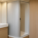 Porte de Douche Coulissante pour Camping-Car - Argent