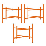 T-Mech Lot de 3 Supports en X Pour Planches de Mortier - 500 mm