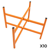 T-Mech Lot de 10 Supports en X Pour Planches de Mortier - 500 mm