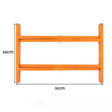 T-Mech Lot de 10 Supports en X Pour Planches de Mortier - 500 mm