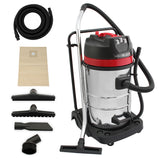 MAXBLAST Lot de Aspirateur Industriel de 80 L, Tuyau de 5 m & Accessoires
