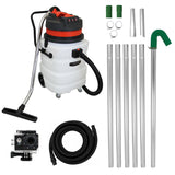 MAXBLAST Lot de Aspirateur Industriel 90 L, Perche Pour Gouttières, Caméra d'Inspection & Tuyau de 5 m