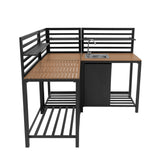 Ensemble de Cuisine Extérieure 3 Pièces - Comptoir en Bois