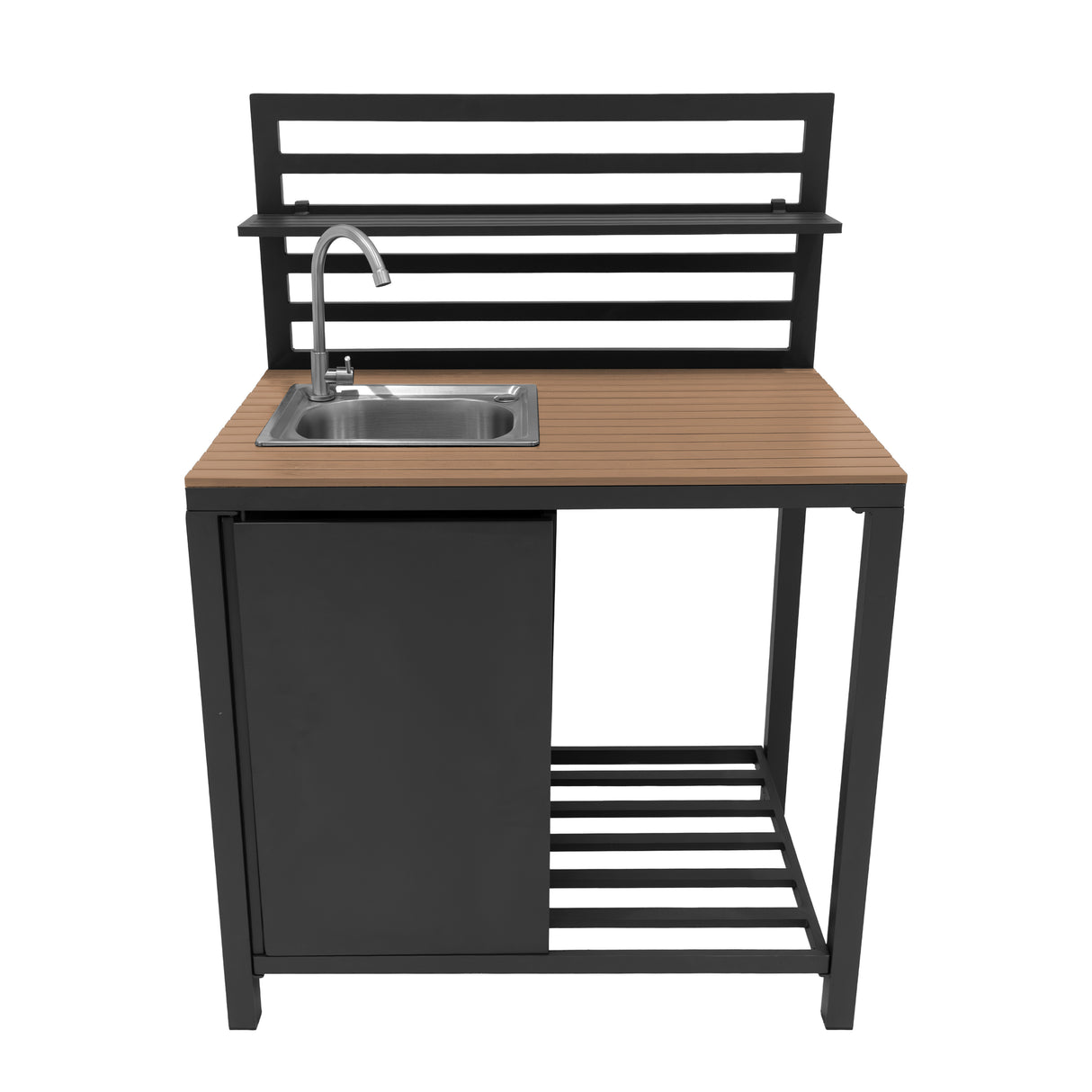 Ensemble de Cuisine Extérieure 3 Pièces - Comptoir en Bois