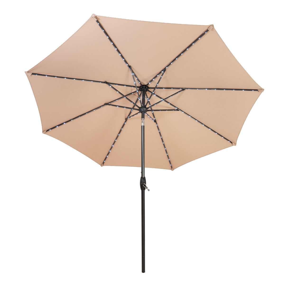 Parasol Inclinable à LED 2,7 m - Beige