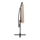 Parasol Banane à Mât Déporté 3 m - Beige