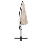 Parasol Banane à Mât Déporté 3 m - Crème