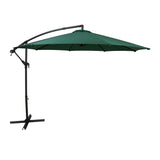 Parasol Banane à Mât Déporté 3 m - Vert