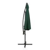 Parasol Banane à Mât Déporté 3 m - Vert