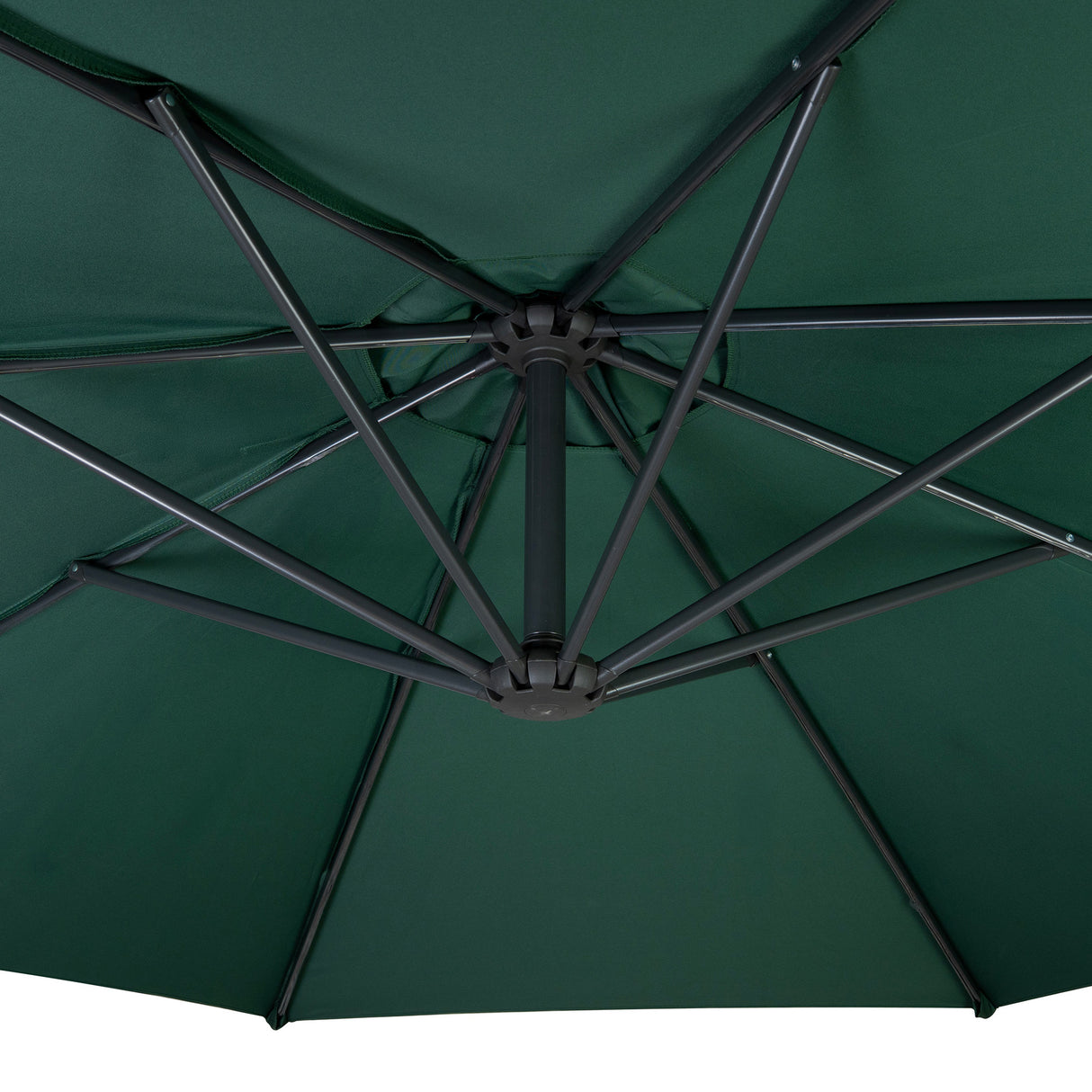 Parasol Banane à Mât Déporté 3 m - Vert