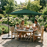 Parasol Banane à Mât Déporté 3 m - Vert