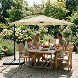Pied Carré pour Parasol Déporté (4 Coins Carrés)