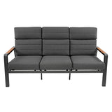Salon de Jardin Inclinable 5 Places avec Brasero