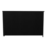 Coffre de Rangement d'Extérieur en Rotin Noir - 996 L