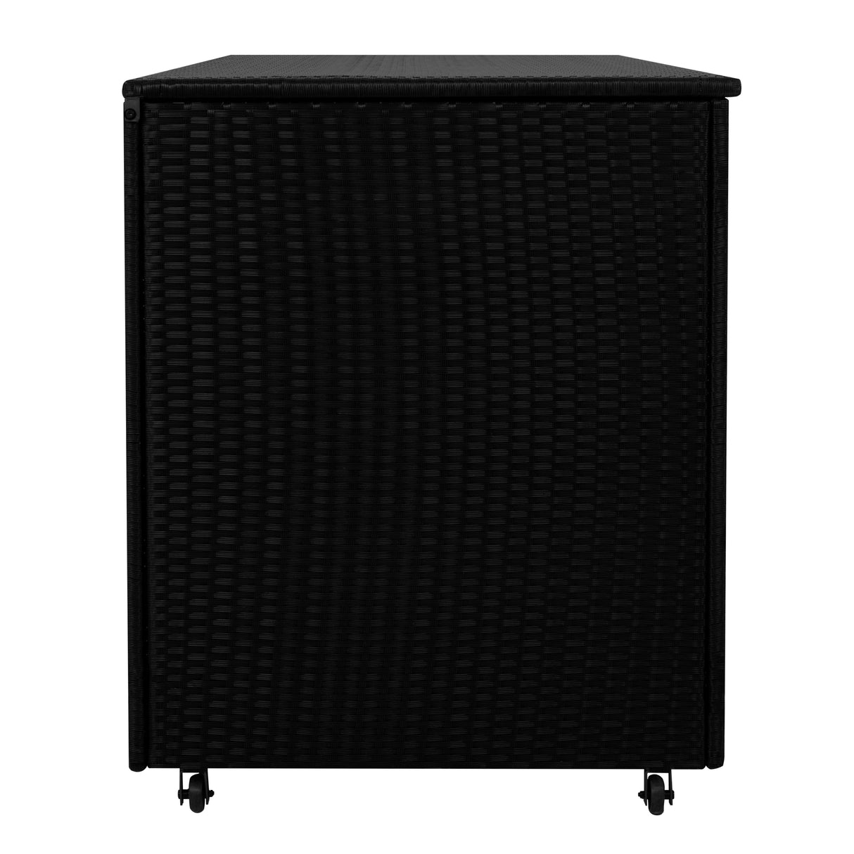 Coffre de Rangement d'Extérieur en Rotin Noir - 996 L