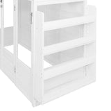 Serre de Jardin Adossée en Bois - Blanc