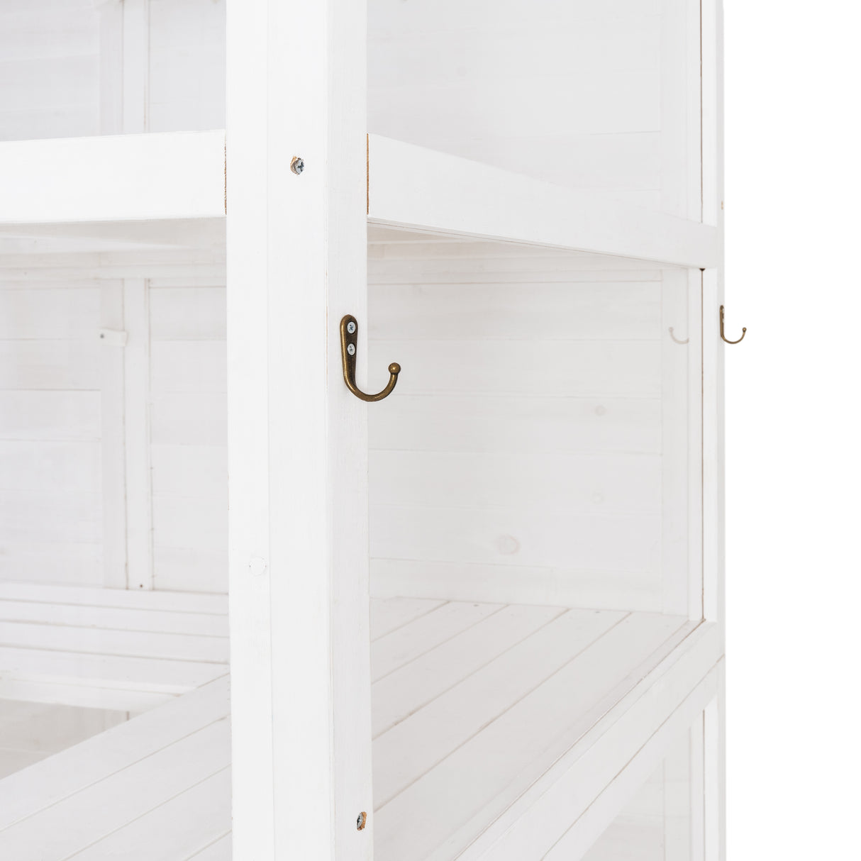 Serre de Jardin Adossée en Bois - Blanc