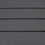Salon de Jardin en Rotin & Table en Bois Composite - Noir