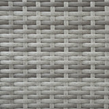 Salon de Jardin en Rotin & Table en Bois Composite - Gris