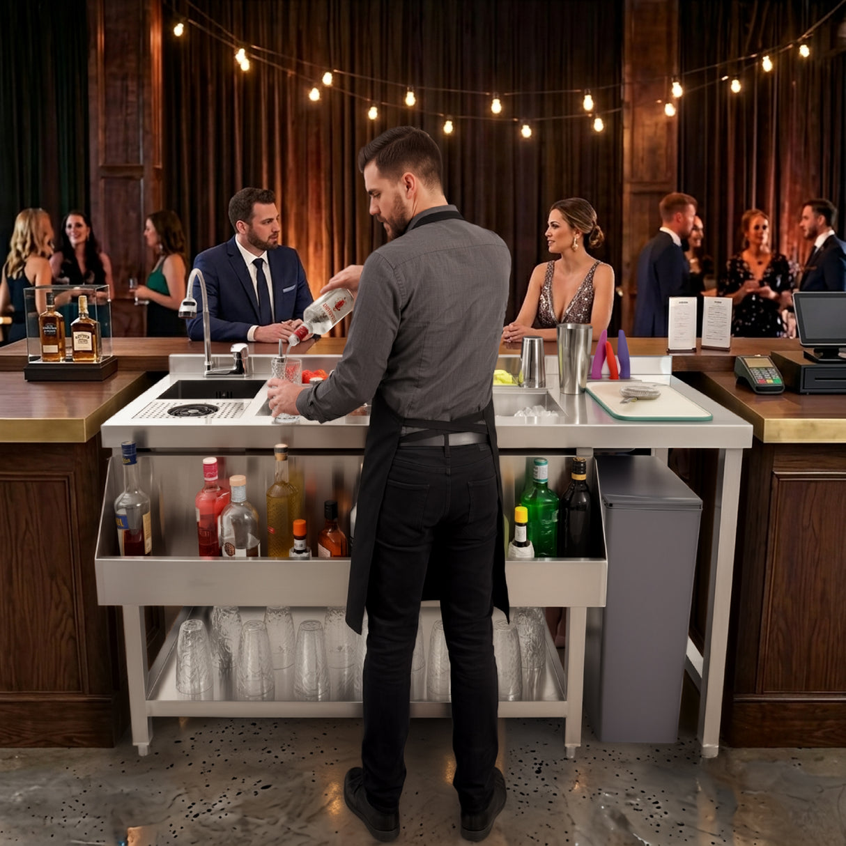 Station pour Bar à Cocktails Premium