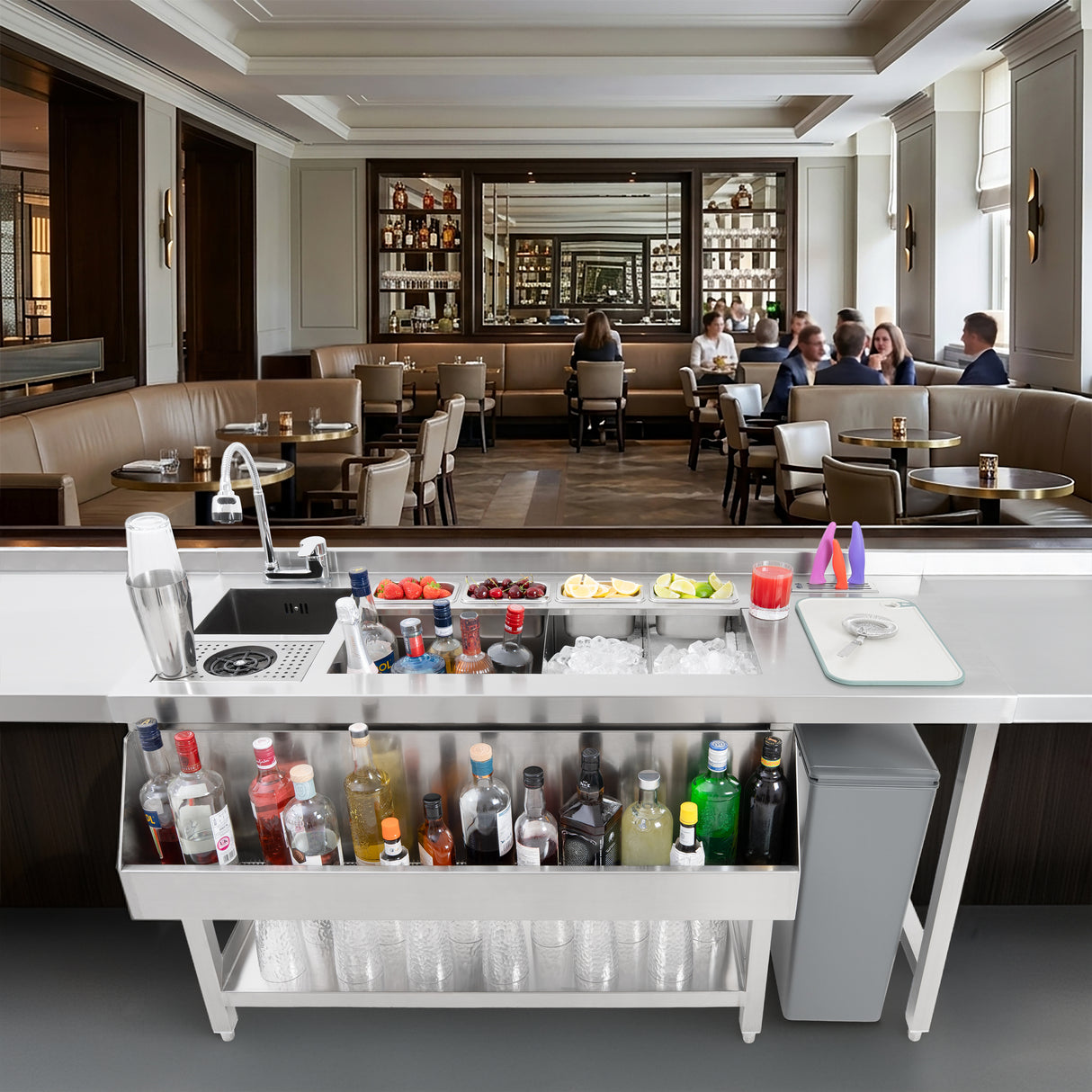 Station pour Bar à Cocktails Premium