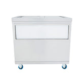 Bac à Glaçons Mobile 86 L en Inox